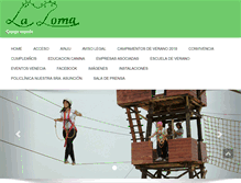 Tablet Screenshot of granjaescuelalaloma.com